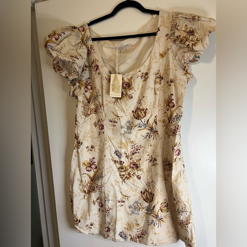 NWT Dôen Marci Dress in “Field of Tulips” print sz XXL 🌷